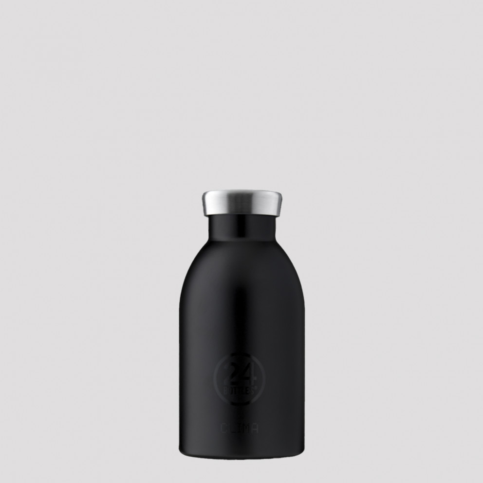 24Bottles Clima Tuxedo Black Steel Bottle 330 ml