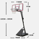 Amila Deluxe Basketball System, 115 X 70 X 18 Cm