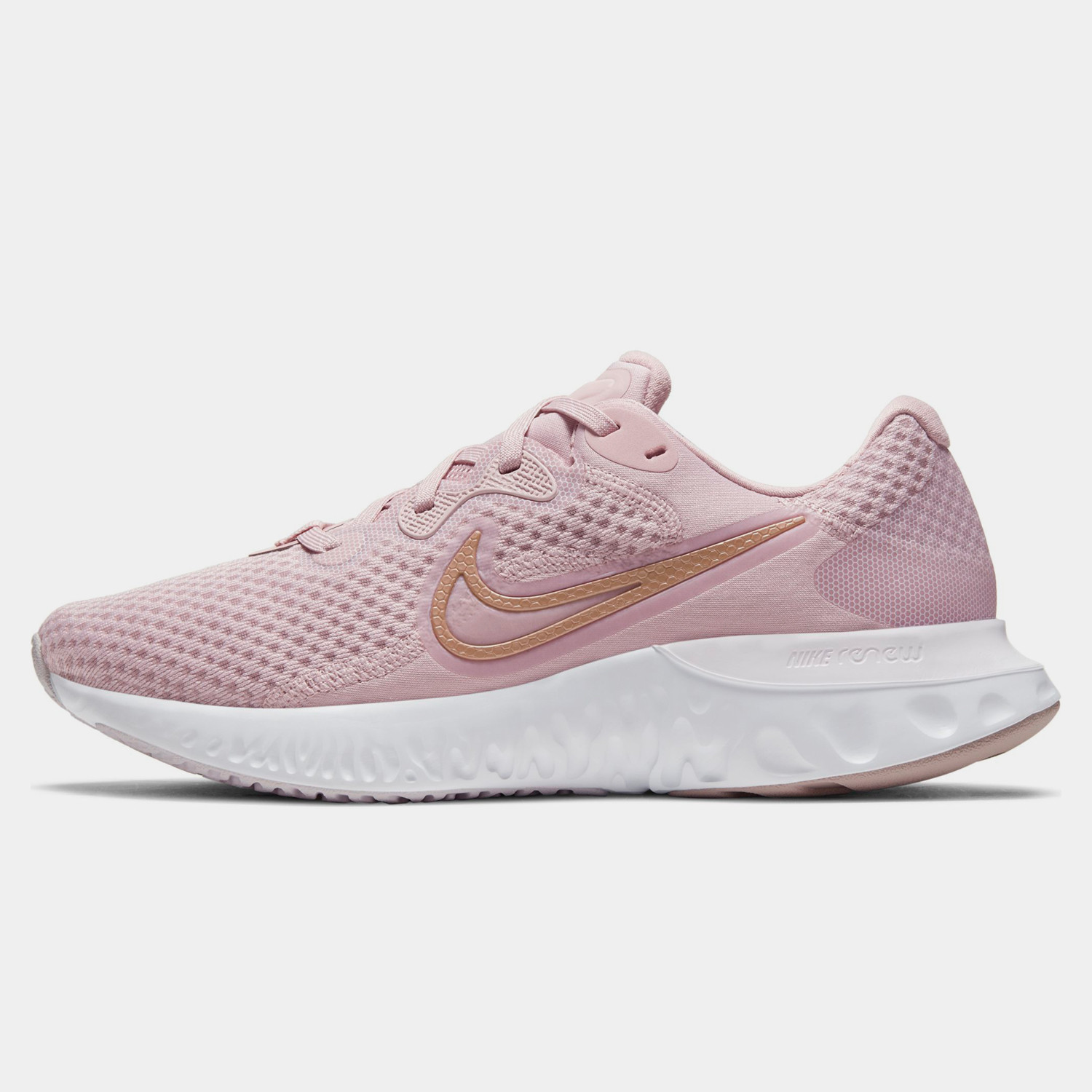 nike running renew run 2 trainers in light pink