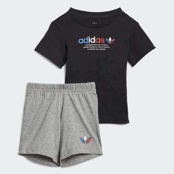 adidas Originals Adicolor Tricolor Short And Tee Βρεφικό Σετ