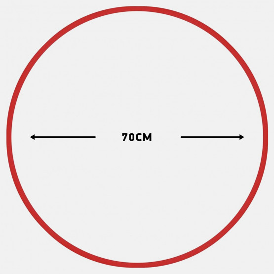 Amila Χούλα-Χουπ 70Cm - Φ18Mm - 140Gr, Κόκκινο