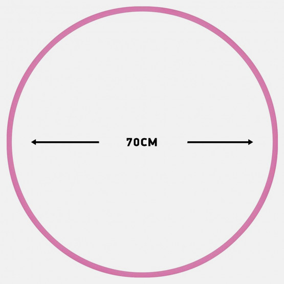 Amila Χούλα-Χουπ 70Cm - Φ19Mm - 230Gr, Ροζ