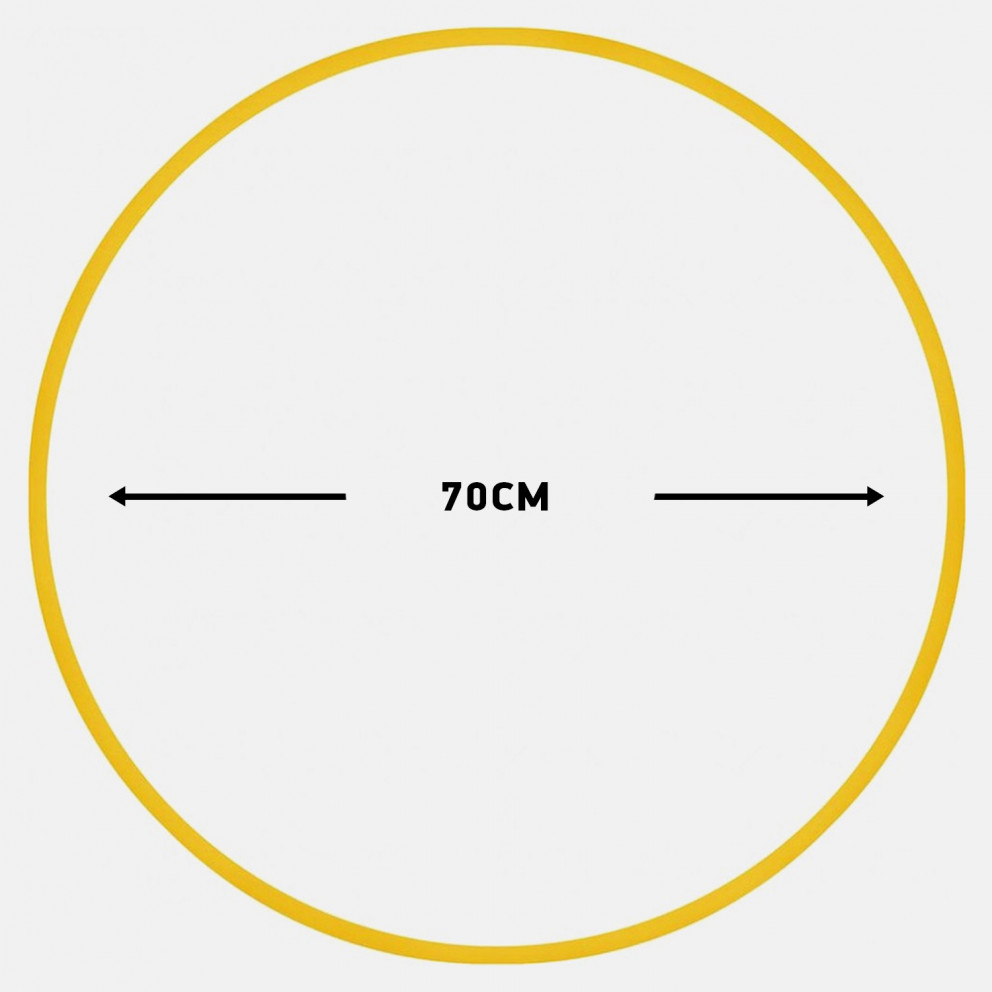 Amila Χούλα-Χουπ 70Cm - Φ19Mm - 280Gr, Κίτρινο