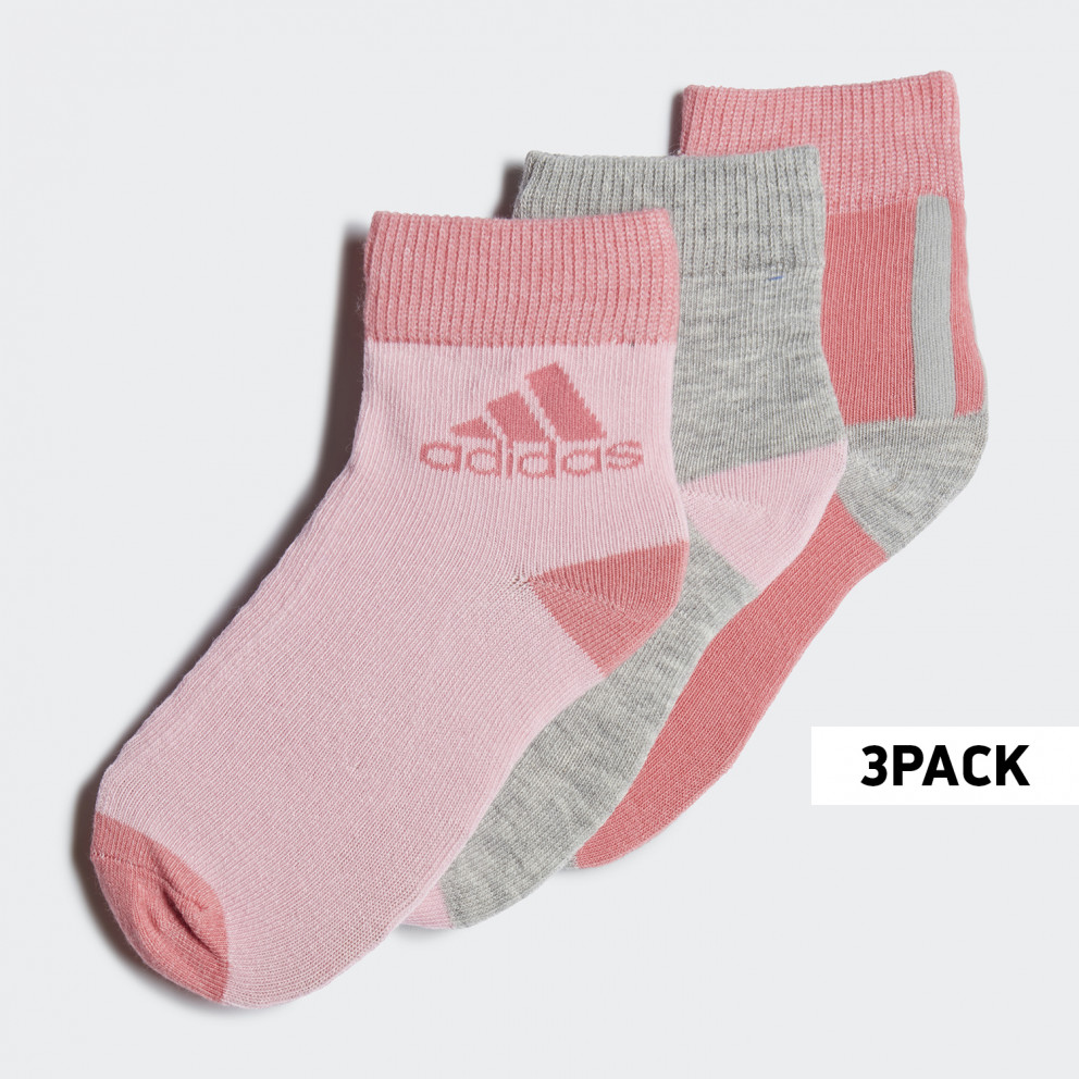 adidas Performance 3-Pack Kids' Ankle Socks