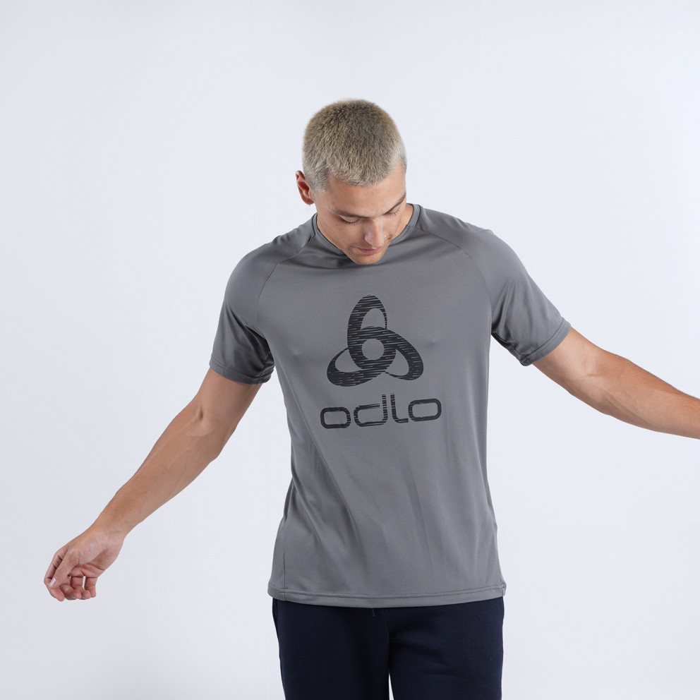 Odlo Essential Print T-Shirt S//S Crew Neck T-Shirt Homme