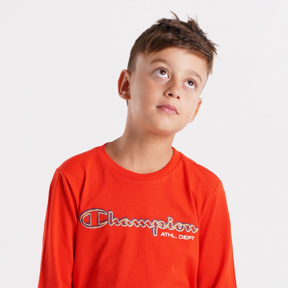 Champion Long Sleeve Crewneck Kids' T-Shirt