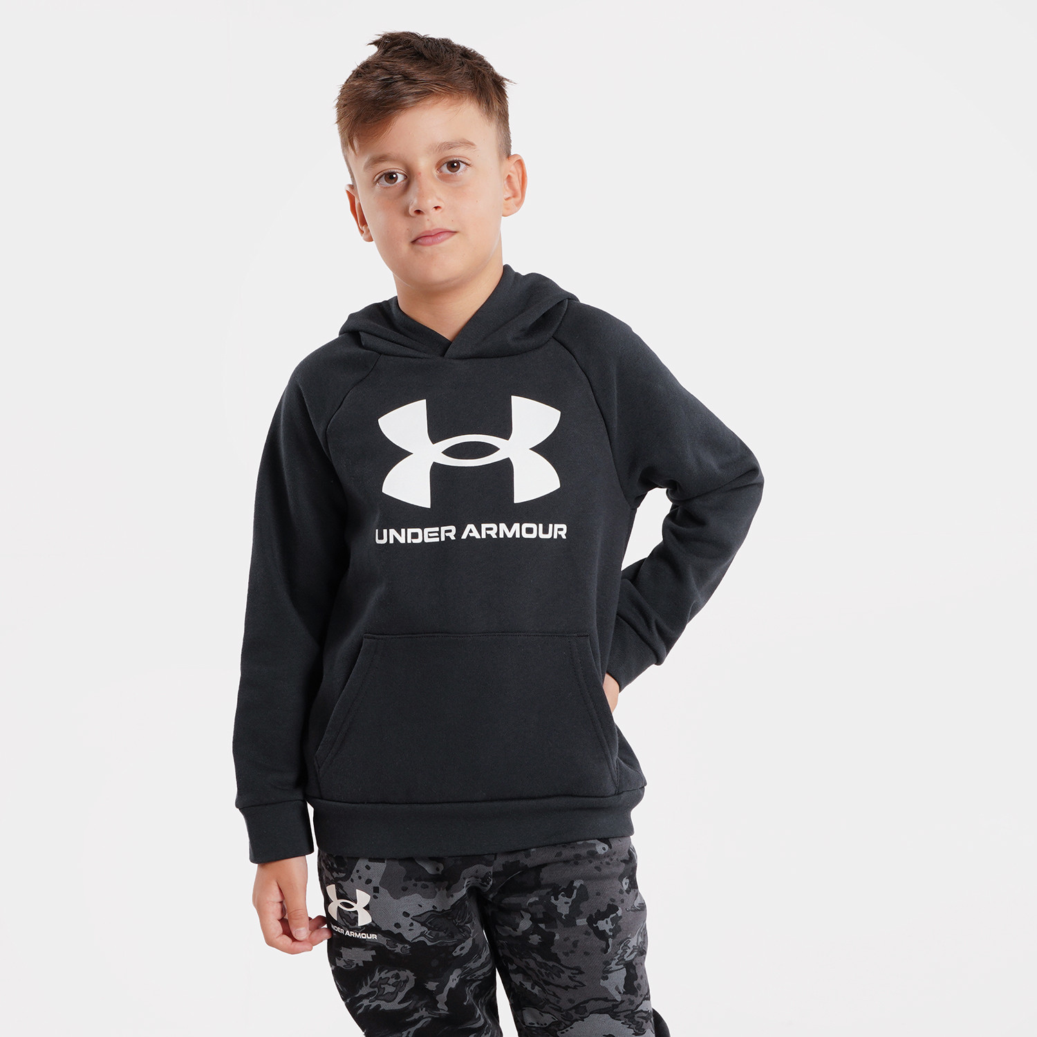 Under Armour Rival Big Logo Kids' Hoodie 1357585-001