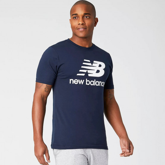 New Balance Essentials Stacked Logo Ανδρικό T-shirt