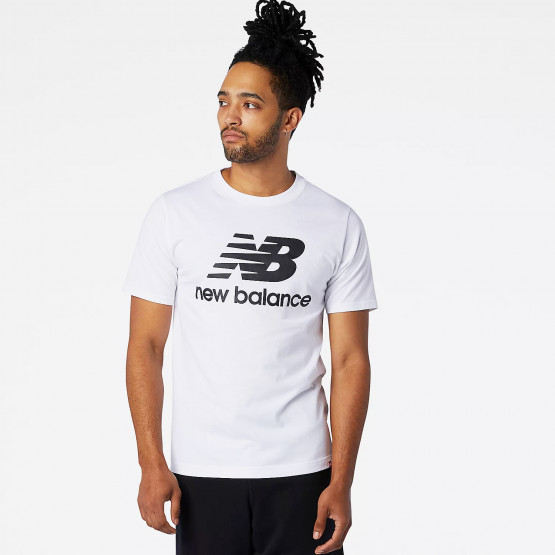New Balance Μπλουζα Essentials Stacked Logo
