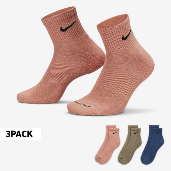 Nike Everyday 3 Packs Plus Cushioned Training Ankle Unisex Socks