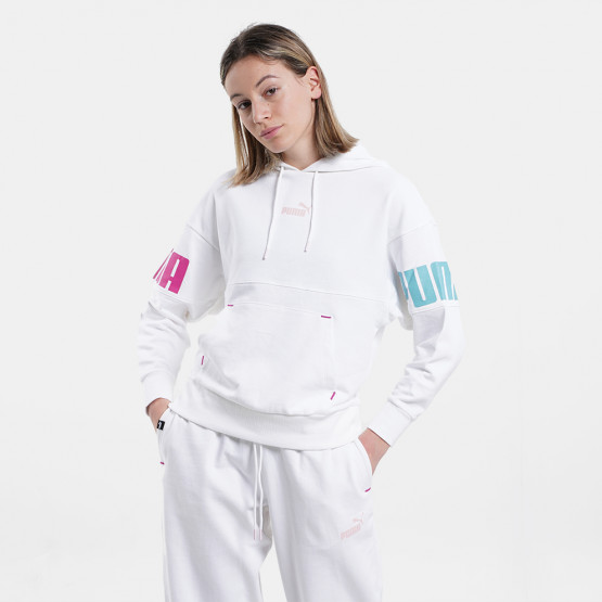 PUMA Power Colorblock Γυναικεία Μπλούζα με Κουκούλα