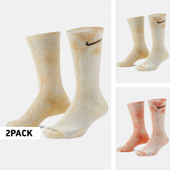 Nike aqua Everyday Plus Cush Crew 2-Pack Unisex Socks