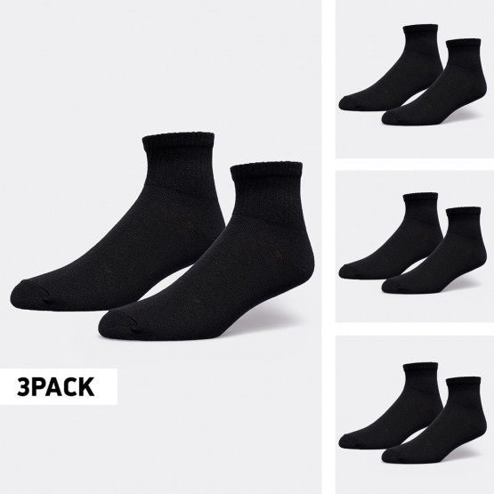 Nuff Pack Quarter 3 Pack Unisex Socks