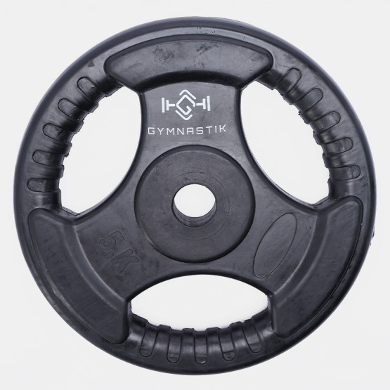 GYMNASTIK Rubber Weight Lifting Plate 5 kg (Φ28)