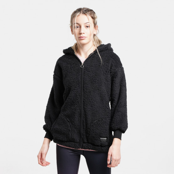 Body Action Women's Oversized Full-Zip Sherpa Hood