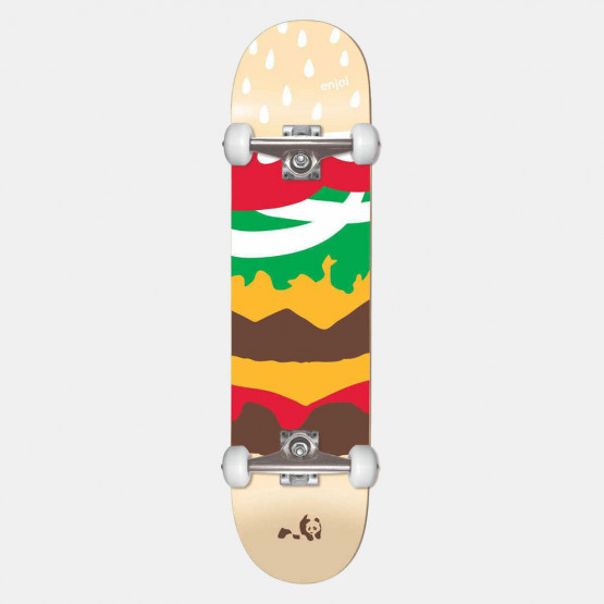 Athlopaidia Enj-Burger Time Youth First Push Complete Skateboard 7.375''