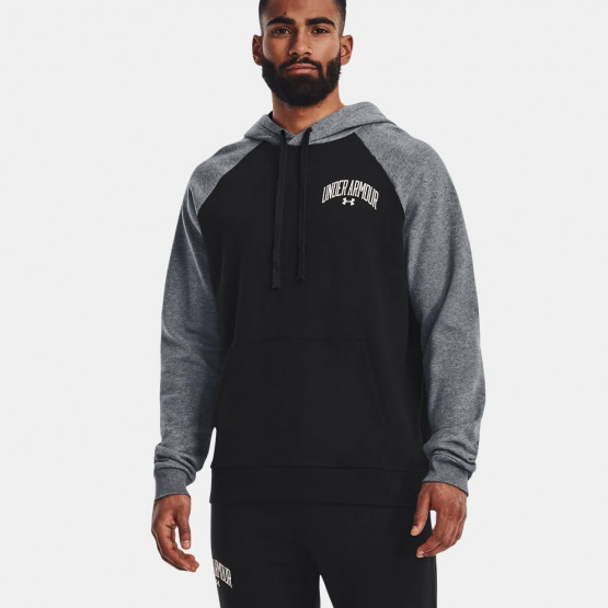 Under Armour Rival Fleece Wordmark Colorblock Ανδρική Μπλούζα με Κουκούλα