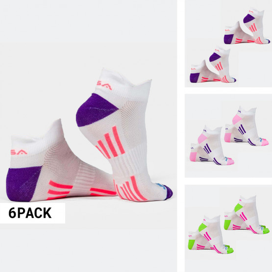 Gsa Low Cut Extra Cushioned Hydro Socks 6-Pack Γυναικείες Κάλτσες