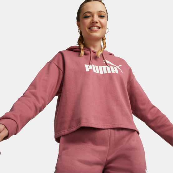 Puma Essentials Cropped Γυναικεία Μπλούζα Με Κουκούλα