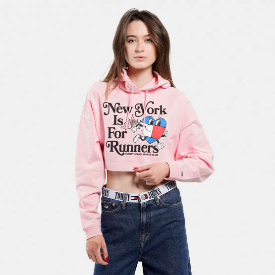 Tommy Jeans Spr Cropped Sportees Runners Women's Hoodie