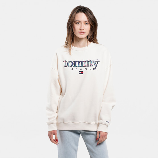 Tommy Jeans Oversize Tartan Γυναικεία Μπλούζα Φούτερ