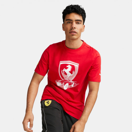 Puma Ferrari Race Big Shield Tonal Ανδρικό T-Shirt