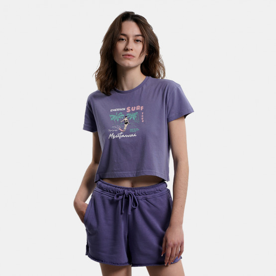 Emerson Γυναικείο Cropped T-Shirt