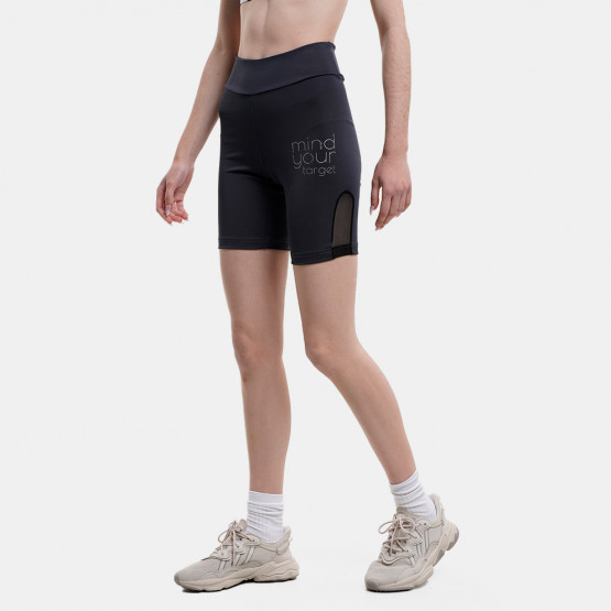 Target Biker Shorts Scuba & Sheer Fabric "Mind"