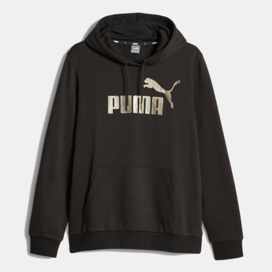 Puma Ess+ Metallic Logo Μπλούζα με Κουκούλα