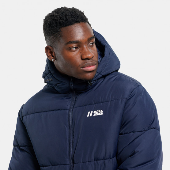 Jack & Jones JJADAM PUFFER JACKET - Chaqueta de entretiempo - navy/azul  marino 