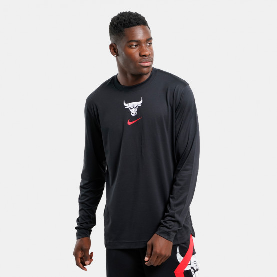 Nike Dri-FIT NBA Chicago Bulls City Edition Men's Long Sleeves T-shirt