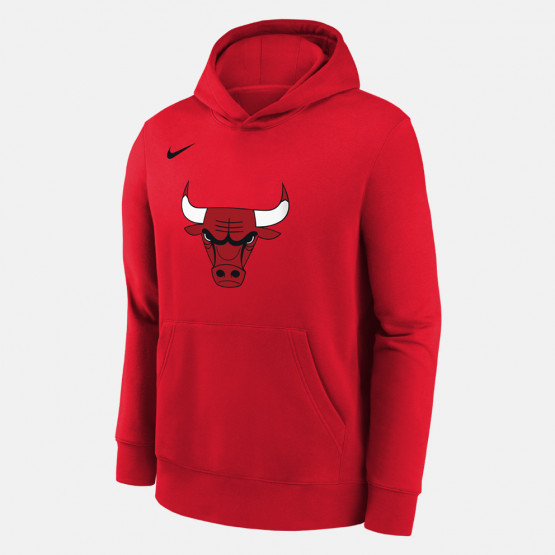 Nike NBA Chicago Bulls Club Logo Fleece Βρεφική Μπλούζα με Κουκούλα