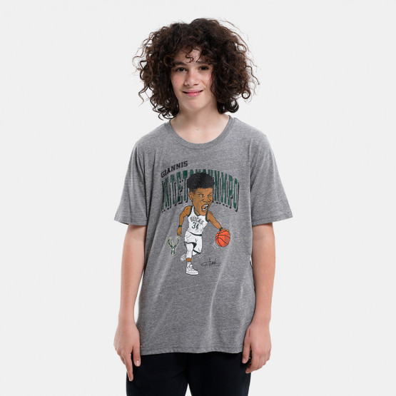NBA Giannis Antetokounmpo Milwaukee Bucks Court Side Triblend Ανδρικό Τ-Shirt